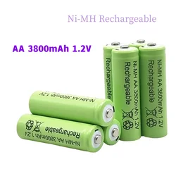 3800mAh AA 1.2V Battery Ni-MH Rechargeable Battery For Toy Remote Control Rechargeable Batteries AA 1.2v 3800mah Battery