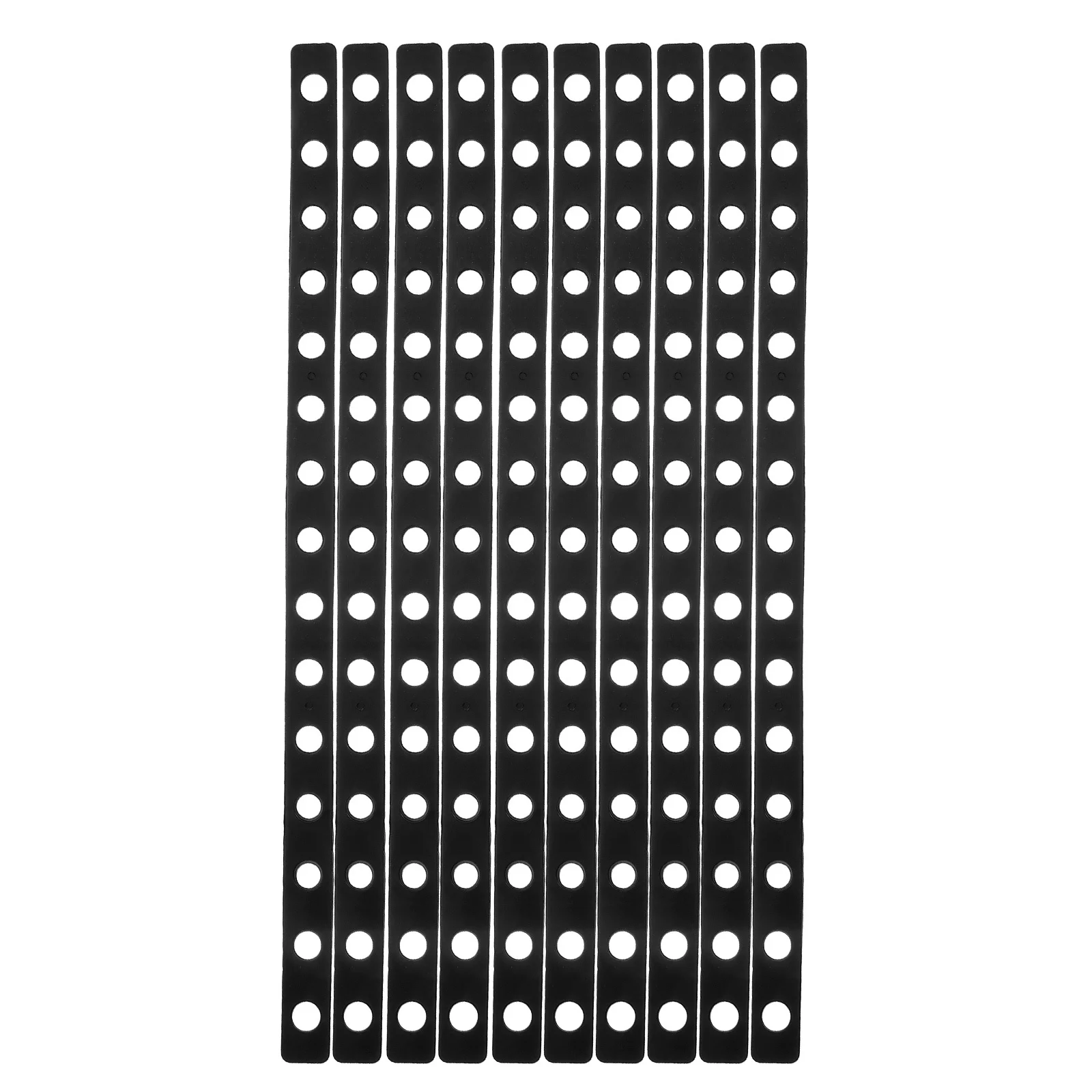 

12Pcs Plastic Hanger Display Strips Multi-Hole Clothes Organizer for Closet Space Saving Connector Use At Home Or Store