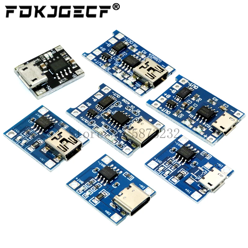 TP4056 z ochroną podwójne funkcje 5V 1A Mini Micro TYPE-C USB 18650 bateria litowa płytka ładująca moduł ładowarki 1A Li-ion