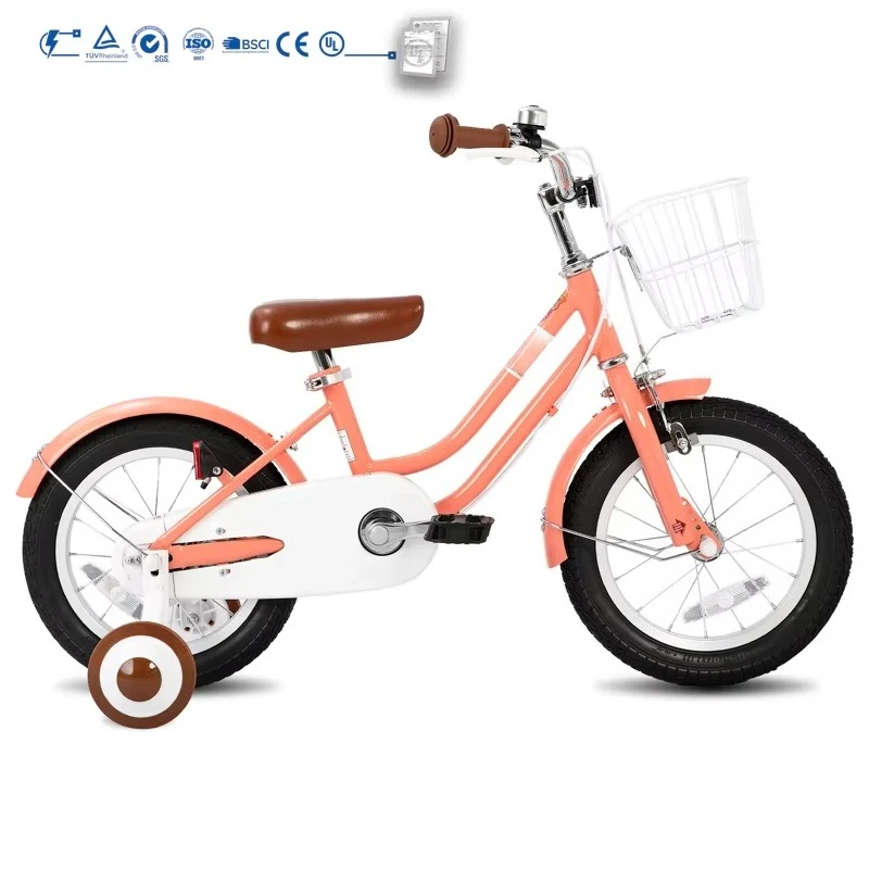 For STITCH 12 14 16 Inch Steel Frame Kids Bike with Dual Brakes System Training Wheels Customizable OEM ODM