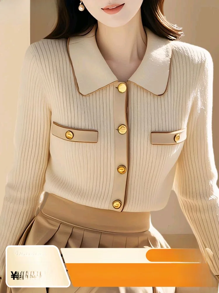 

Camere Sweater Knitted Long Sve Inner Wear irt Autumn Winter Faion Small Fraance Sle Women's Clothing Base Layer...
