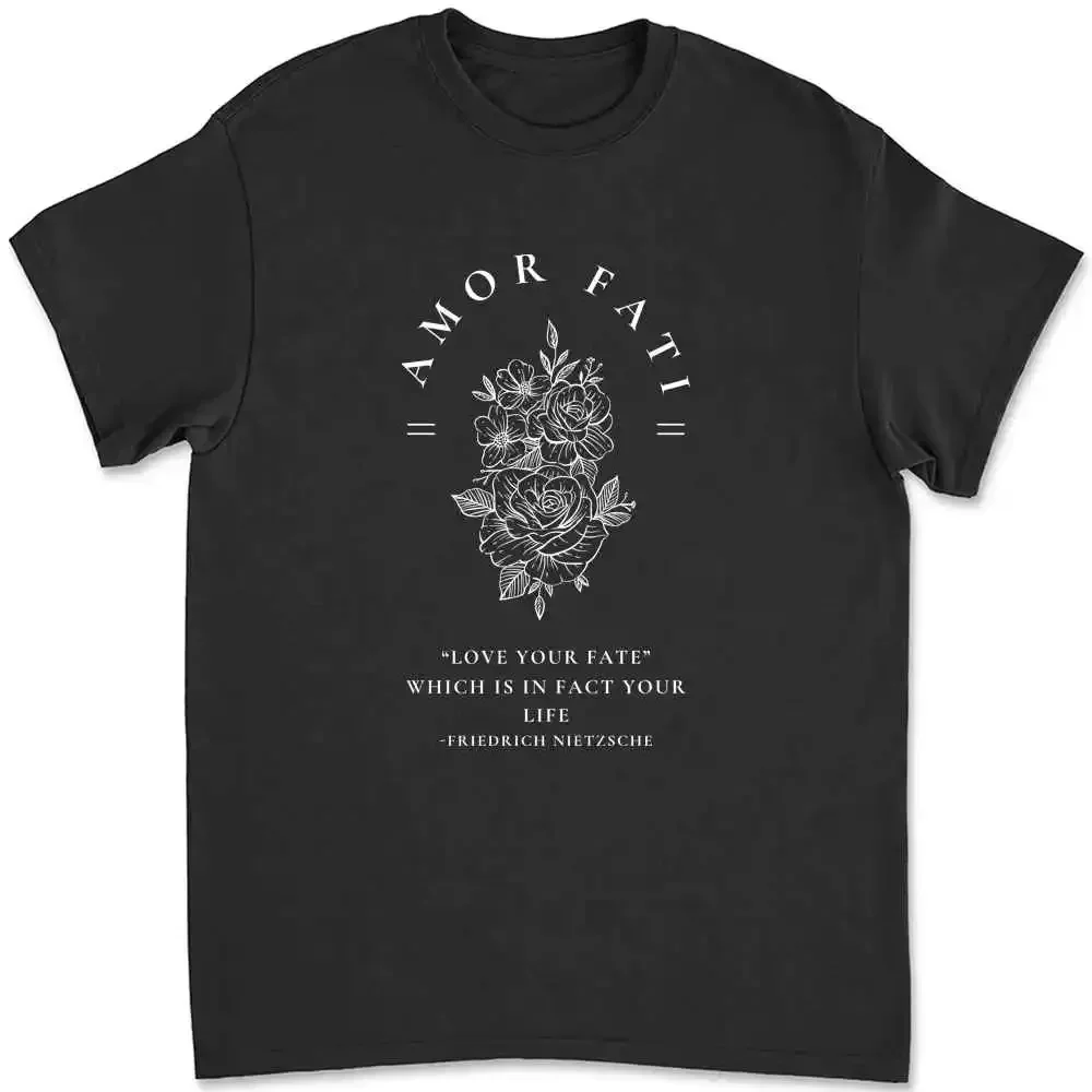 Amor Fati Friedrich Nietzsche cita camiseta Floral 7XT5