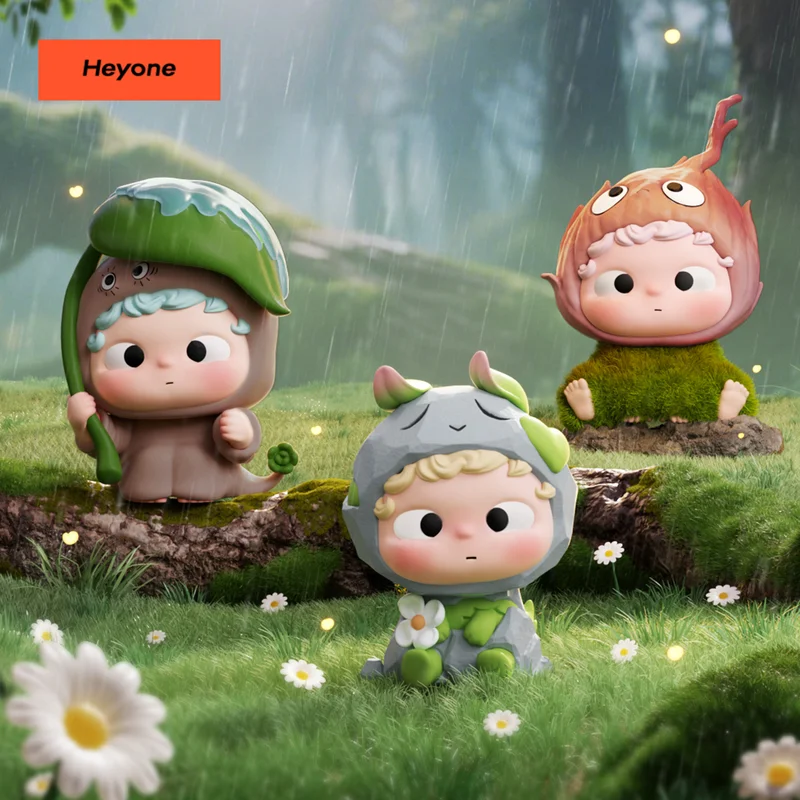 

Heyone Mini Hooded Adventure Meme Figure Trendy Blind Box Toy Collectible Decorations For Home Garden Ideal Gift