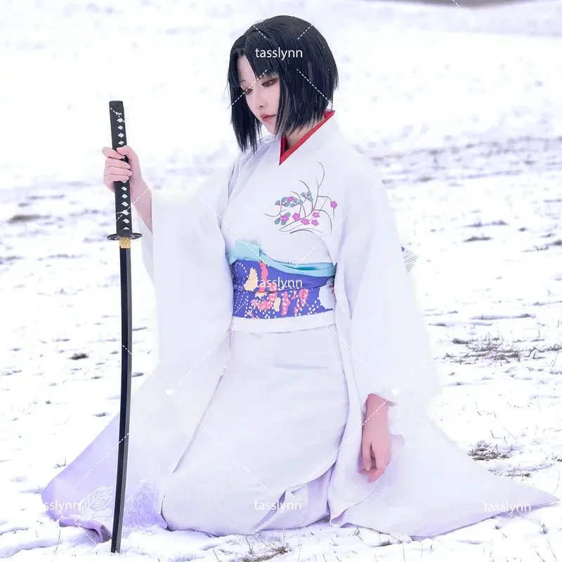 

qq34Аниме The Garden of Sinners Косплей Костюм Ryougi Shiki Кимоно Костюмы на Хэллоуин для женщин