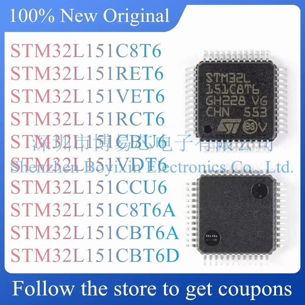 

STM32L151C8T6 STM32L151RET6 STM32L151VET6 STM32L151RCT6 STM32L151CBU6 STM32L151VDT6 STM32L151CCU6 STM32L151C8T6A STM32L151CBT6A