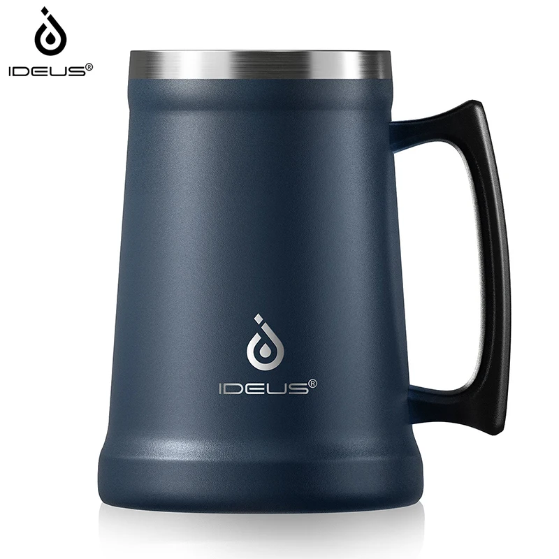 

Ideus insulated beer mug 700ml stainless steel double-layer beer mug, large bar drinking utensils, for metal beer mugs