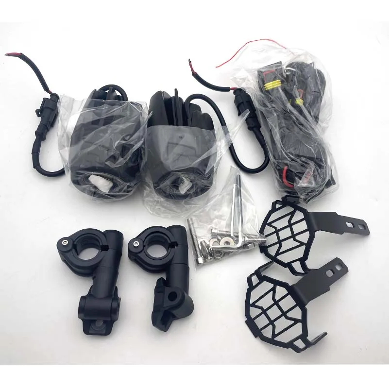 Motorcycle Fog Lights LED 40W Auxiliary Spotlight Assembly Driving Lamp For BMW R1200GS ADV F800GS F700GS F650GS S1000XR K1600