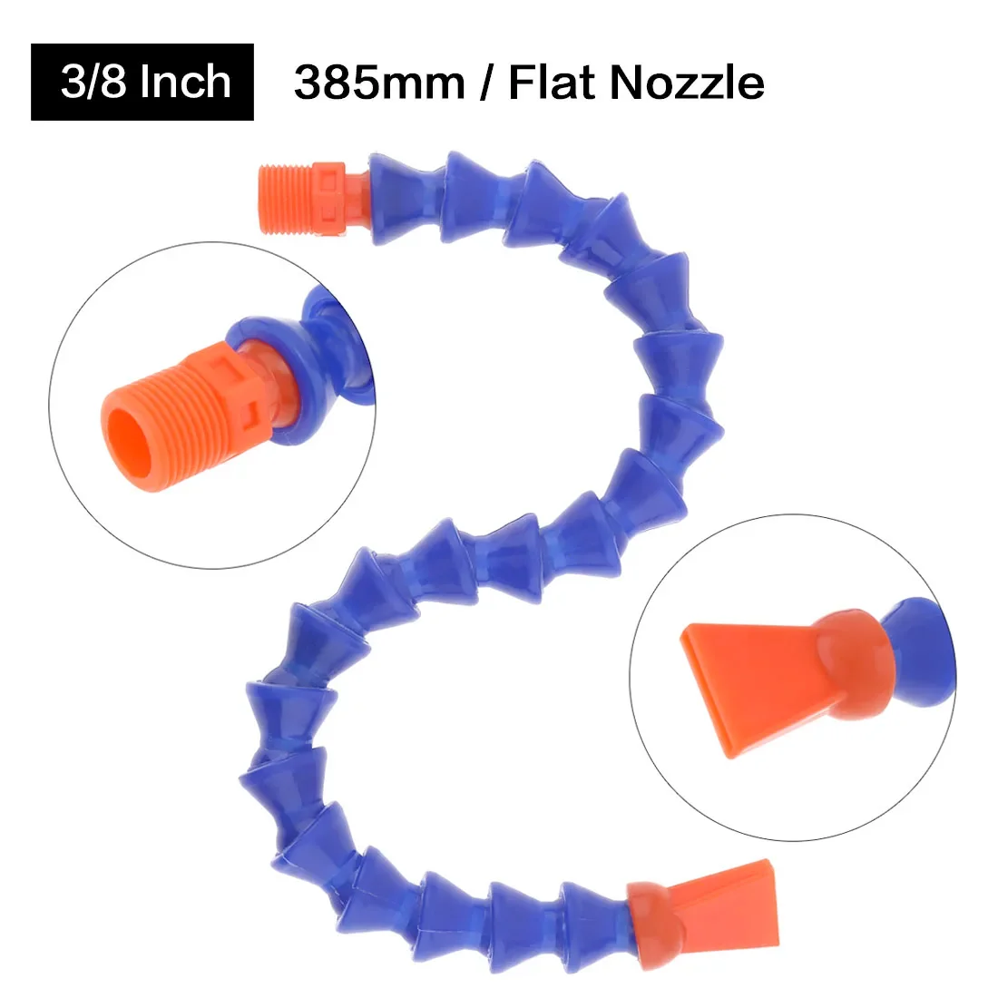 Mangueira flexível do tubo refrigerando do óleo da água, bocal principal plástico, liso ou redondo, trituração do CNC, tubo do líquido refrigerante do torno, 1/4 ", 1/2", 3/8"