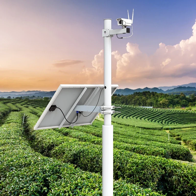 Outdoor Farm Security System Solar Panel-Powered Night Vision CCTV with Battery Board for Farm Monitoring
