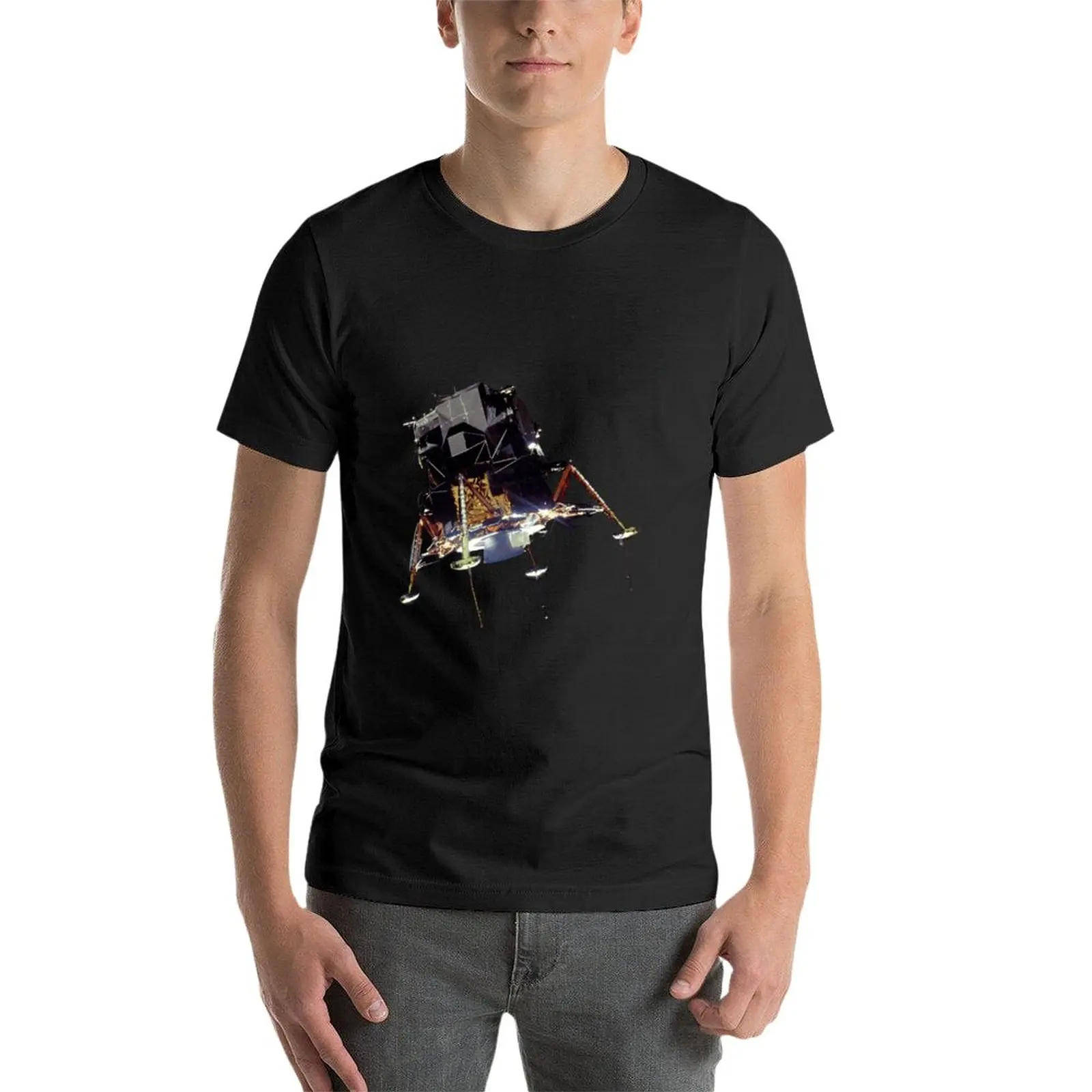 T-shirt LEM to Moon pour homme, haut surdimensionné, graphique, personnalisé, fruit du métier à tisser, nouvelle collection