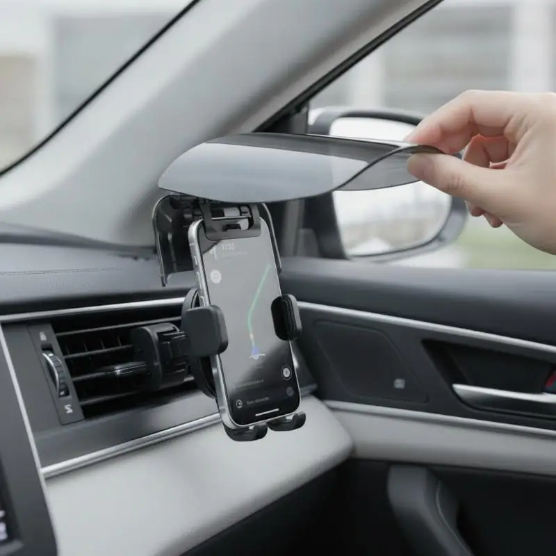 Sun Hat Style Phone Mount Sun Shade Rainproof Universal For Extended Sun Visor Adjustable Creative Riding Gear Outdoor
