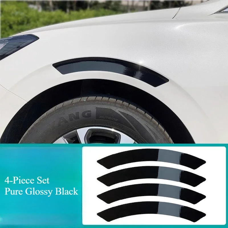 

Car Magnetic Wheel Eyebrow Bright Strip Black And White Light Anti-scratch Contour Collision Invisible Protective Modification