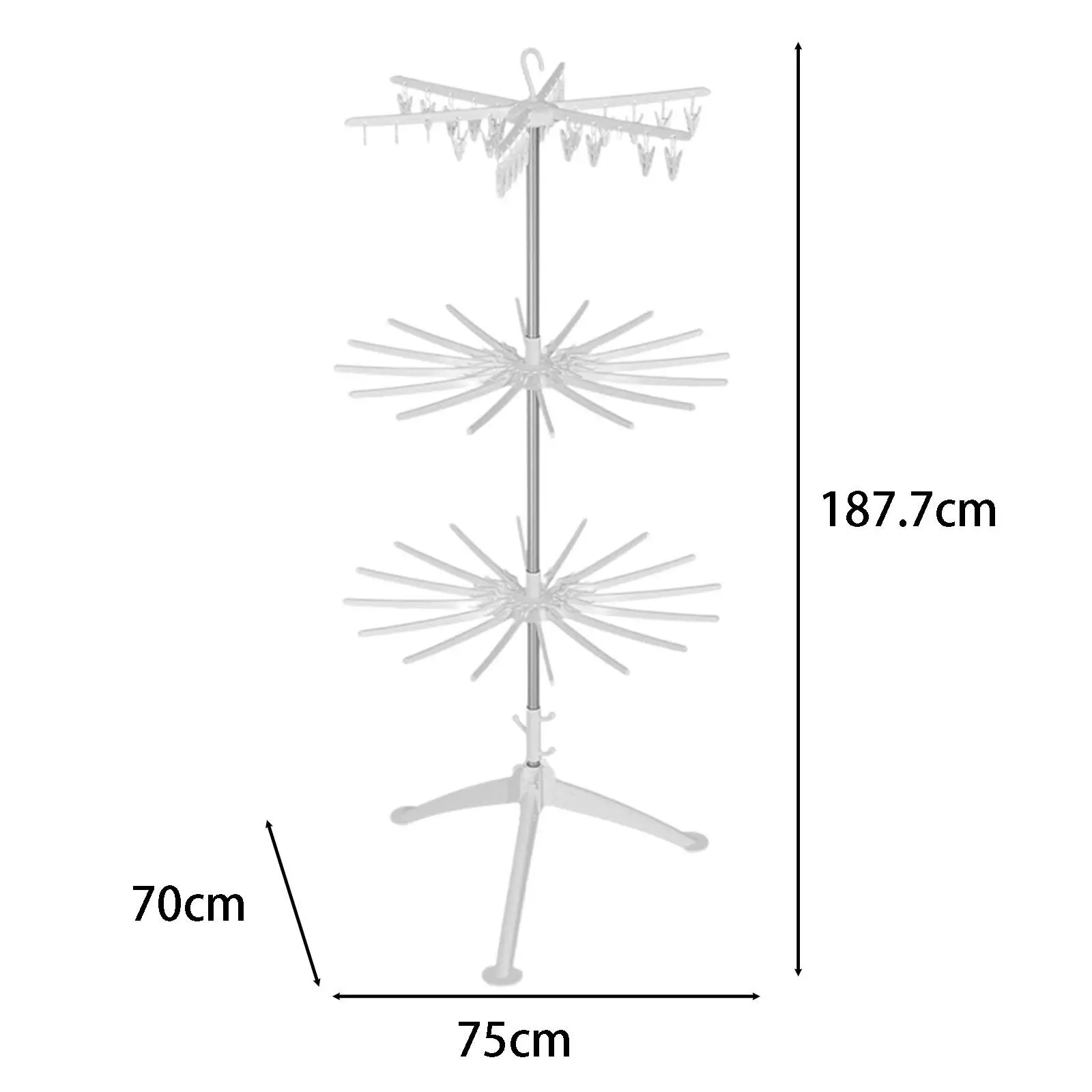 Clothes Drying Rack, Children's Hanger Clothes Organizer Folded Drying Stand Diaper Drying Rack for Outdoor Diaper Baby Kids