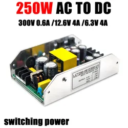 250W wzmacniacz lampy elektronowej maszyna przełącza moc 300V 0.6A 12.6V 4A 6.3V 4A 110V 220V AC, aby przełącznik DC konwersję napięcia zasilania