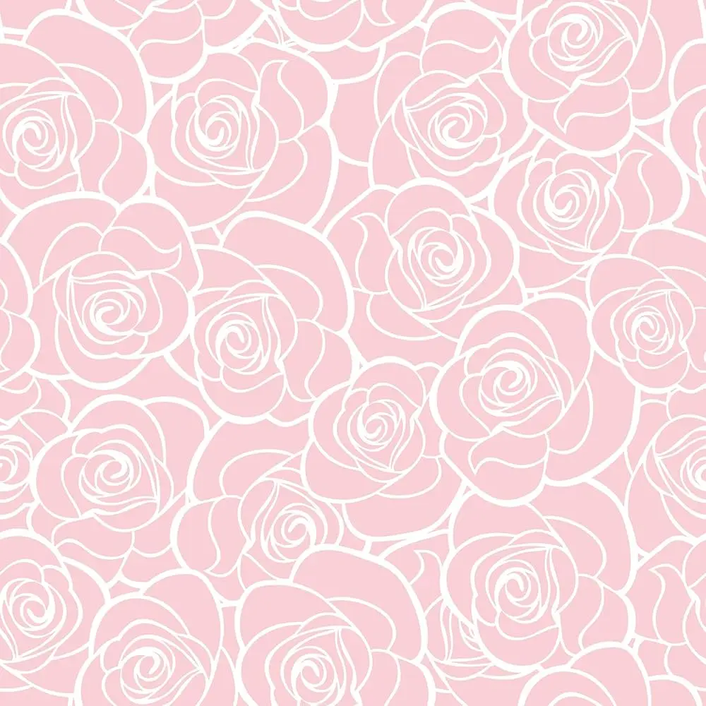 

Pink Rose Wallpaper Self Adhesive White Floral Peel And Sti Wallpaper For Bathroom Removable Vinyl Contact Paper For Cabinets