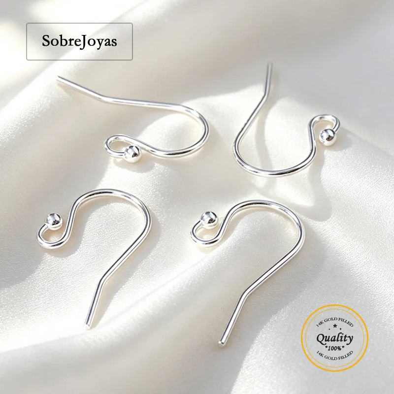 Ball End Ear Wire 0.66/0.76mm Loop Jewelry Findings Handmade Earring 925 Sterling Silver Components for Wholesale