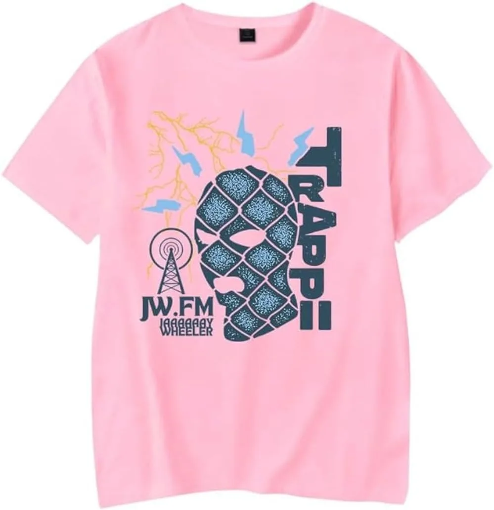 Jay Wheeler TRAPPii Mask T-Shirt Women Men Summer Classic Crewneck Short Sleeve Tee Singer Merch