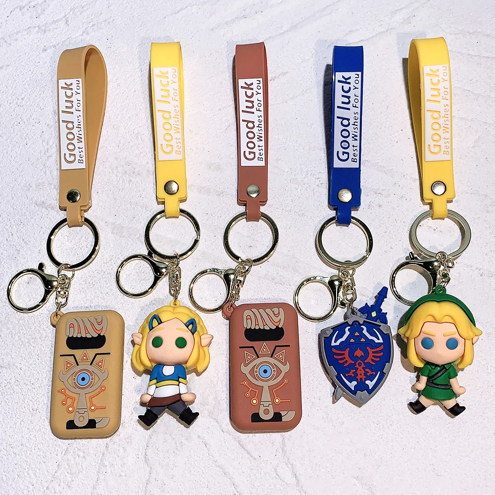 Legend of Zelda Tears of the Kingdom Figure Key Ring Cute Doll Fashion Bag Ornament Key Chain Car Pendant Gift