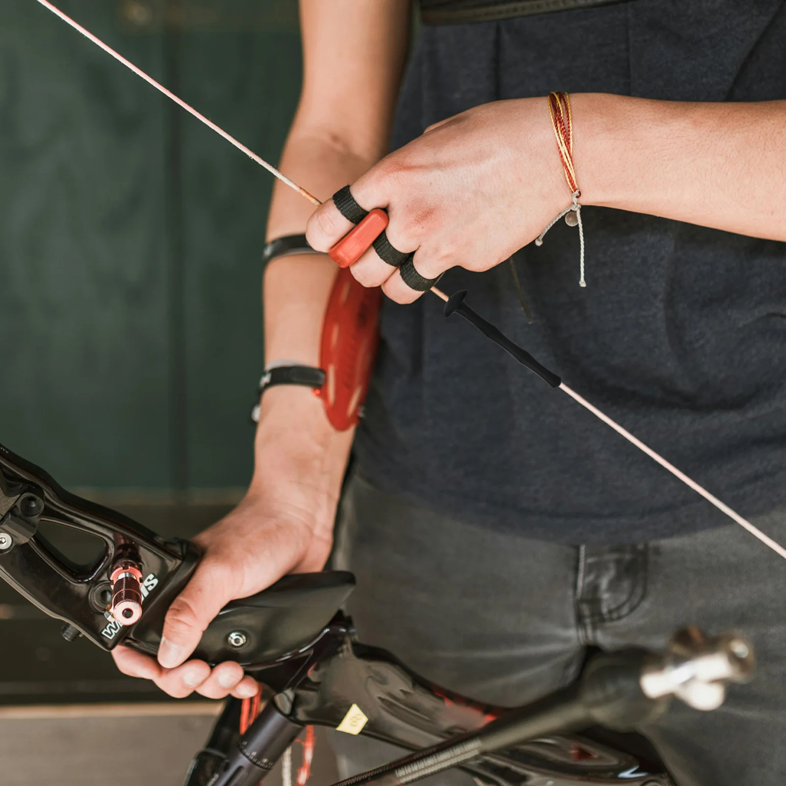 

1Set Finger Protector for Archery Silicone Guard Wear-Resistant Flexible Safe Shooting Experience Ideal for Hunting Enthusiasts