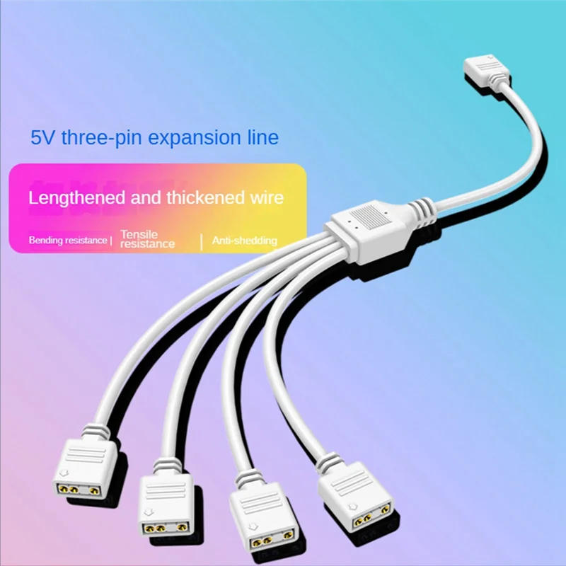 A29F-5V 3-Pin Extension Cable For Computer Motherboard Cable Connection Extension ARGB Splitter
