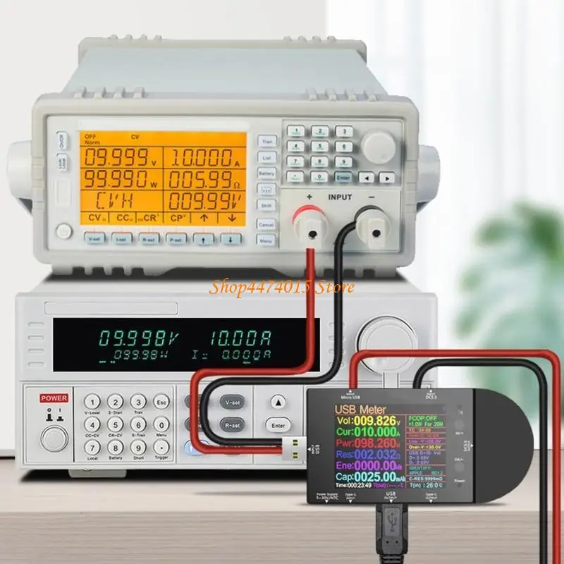 K1AA UD24 USB-тестер Type-C 2,4 "DC5.5 Цифровой амперметр вольтметрового мощного банка детектор напряжение PD Триггер