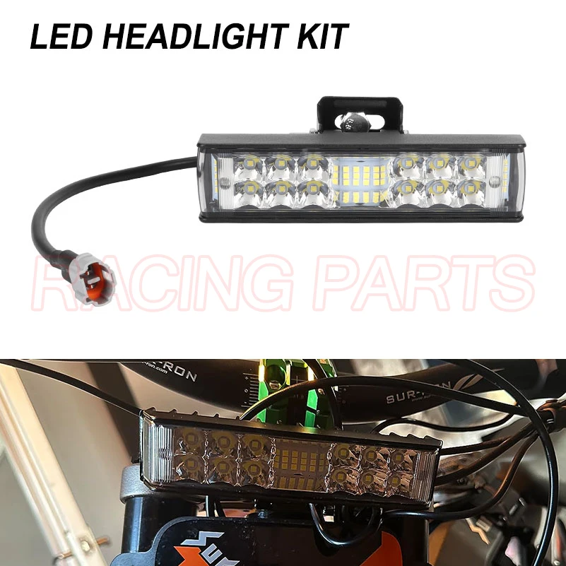 Para SurRon faro delantero LED barra de luz lámparas iluminación Plug & Play para Sur Ron LightBee X Segway X160 X260
