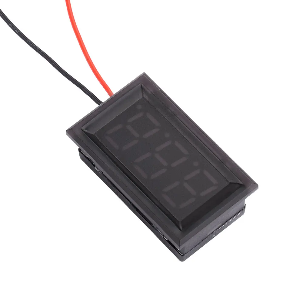 0.56 Inch Waterproof DC 4.5-30V Digital Voltmeter Voltage Panel Meter Red/Blue/Green/White For  Electromobile Motorcycle Car