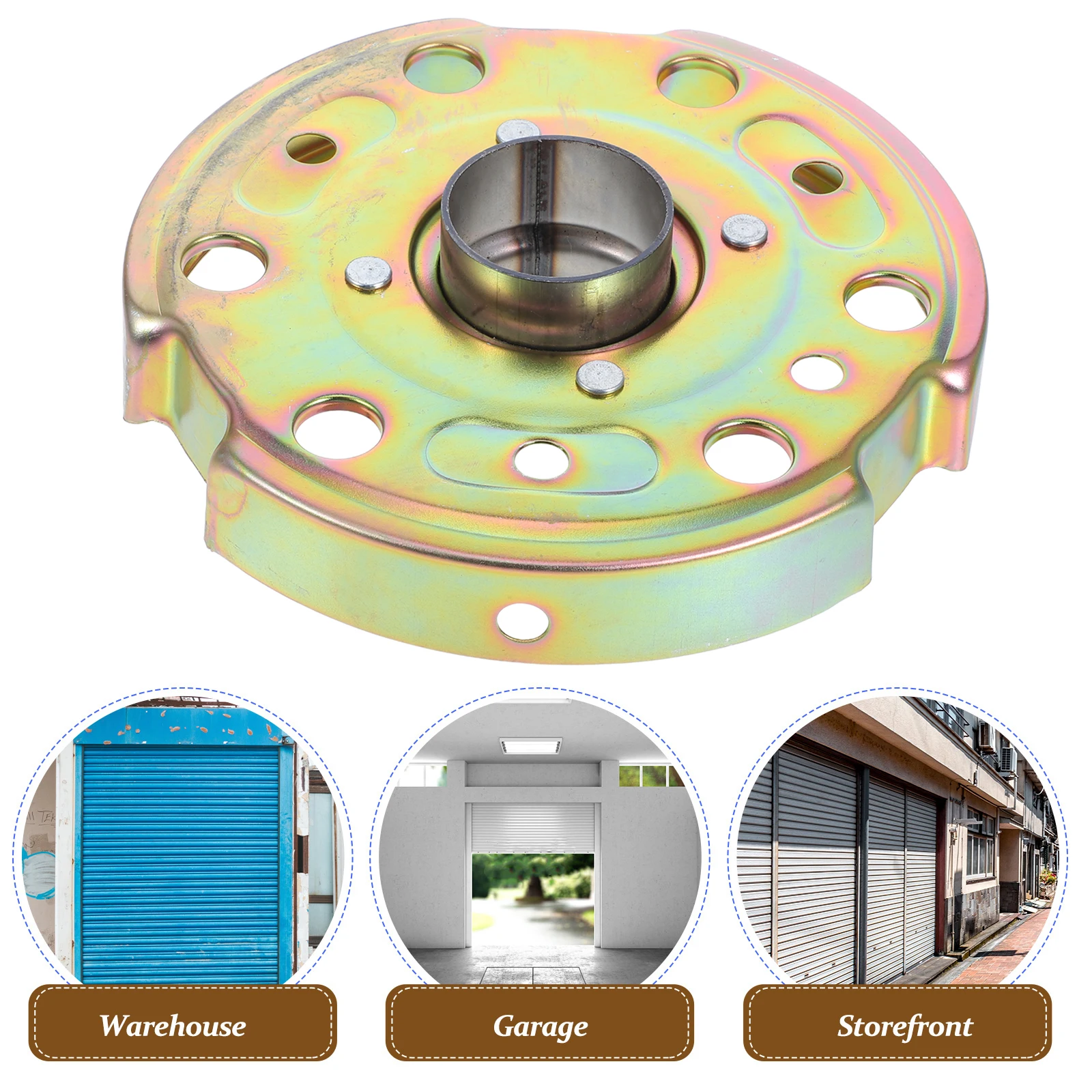 

Galvanized Iron Rolling Door Pulley Wheel Metal Hardware Garage Accessories Durable Elegant Design Long Lasting