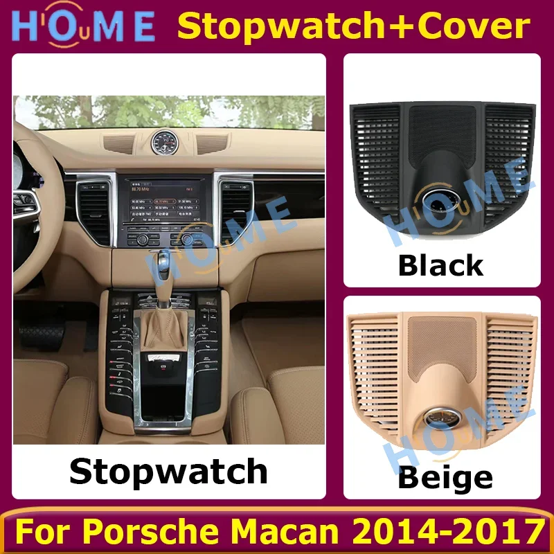 

Car Interior Dashboard Stopwatch Decoration Clock Compass For Porsche Macan 2014- 2017