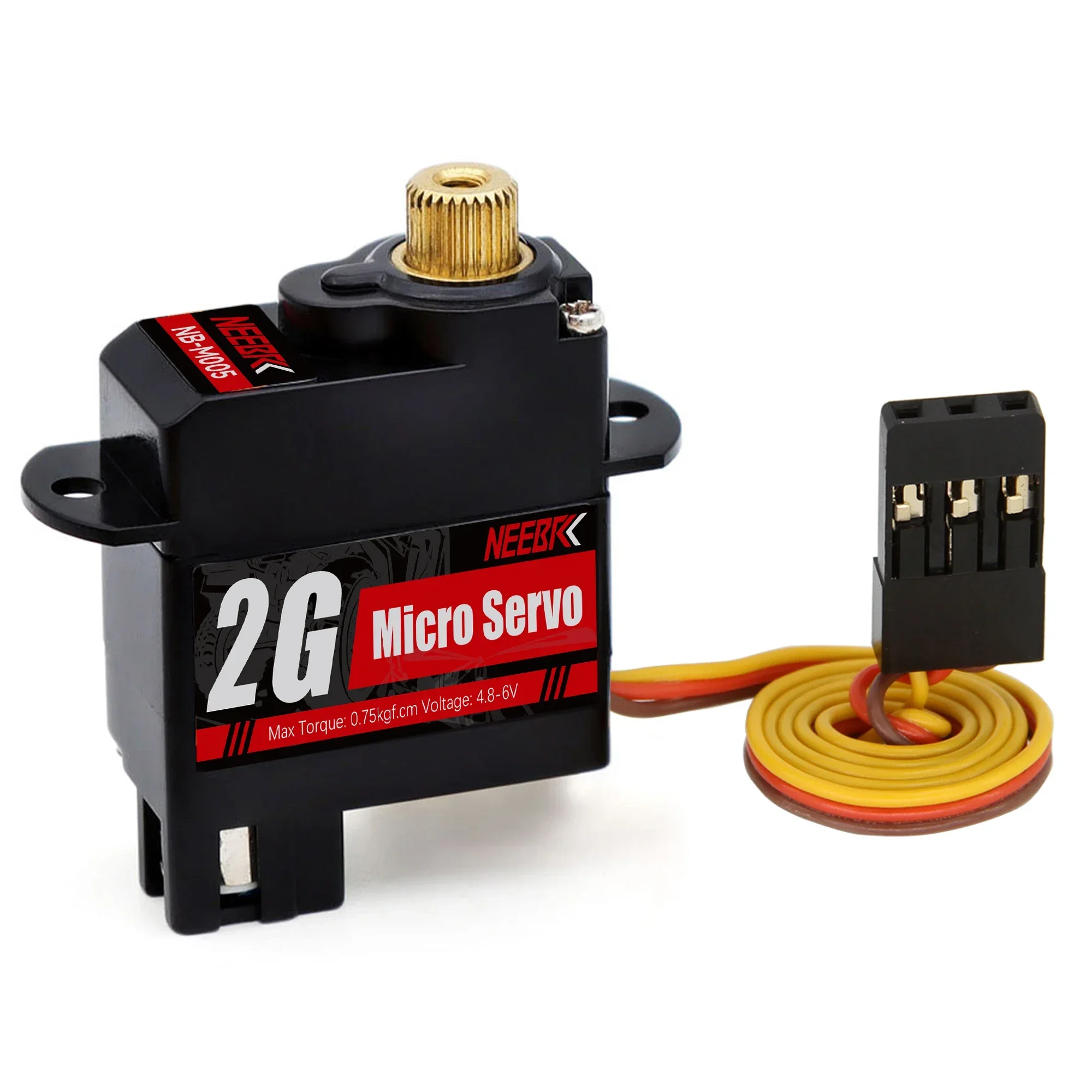 NEEBRC 2g Mini Servo métal engrenage étanche moteur sans noyau Servo numérique pour RC Micro voiture avion à voilure fixe hélicoptère Robot jouets