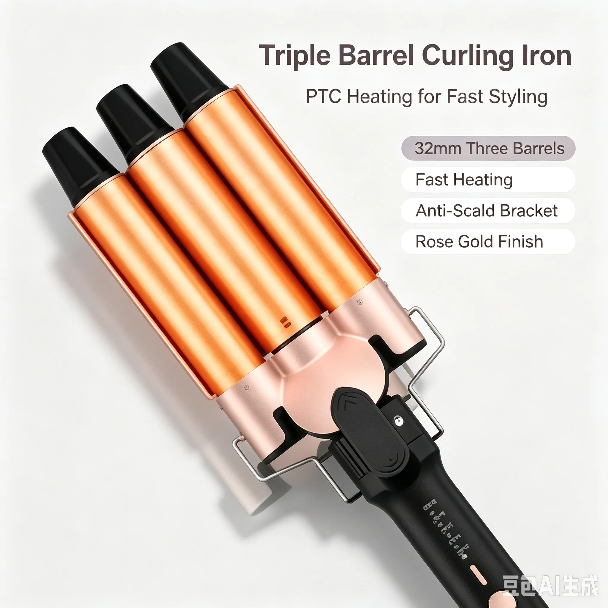 Professional Swivel Curler Set, Multi-Function Hair Styling Tool, Interchangeable Ceramic Barrel Wands