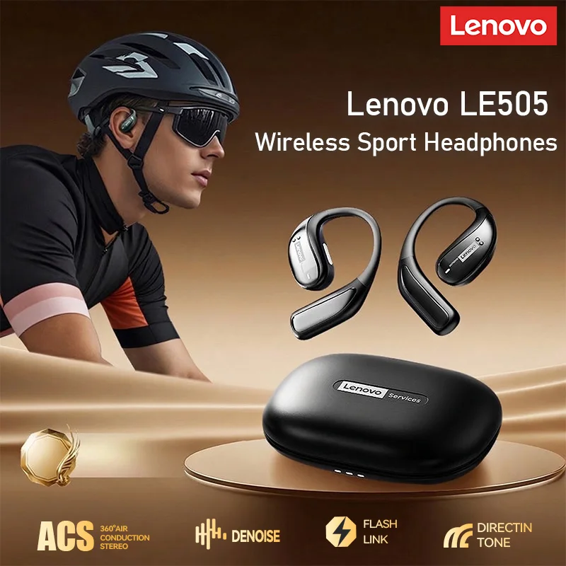 

Беспроводные наушники Choice Lenovo LE505 Bluetooth 6.0, игровые наушники с низкой задержкой, стереогарнитура с шумоподавлением и микрофоном