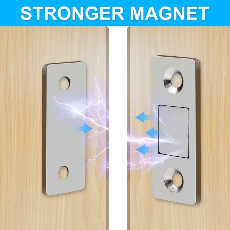 Wholesale Magnetic Door Catch Ultra-Thin Cabinet Catches Door Closed Magnets Sheet Adhesive Closet Drawer Window Magnet Latches