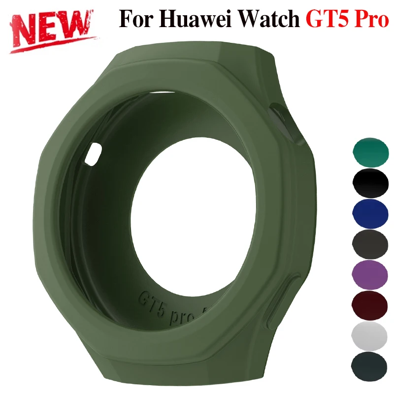 

Силиконовый чехол для Huawei Watch GT5 Pro 46 мм, спортивный браслет, защитный чехол для gt 5 Pro, 46 мм, ремешок для часов Correa