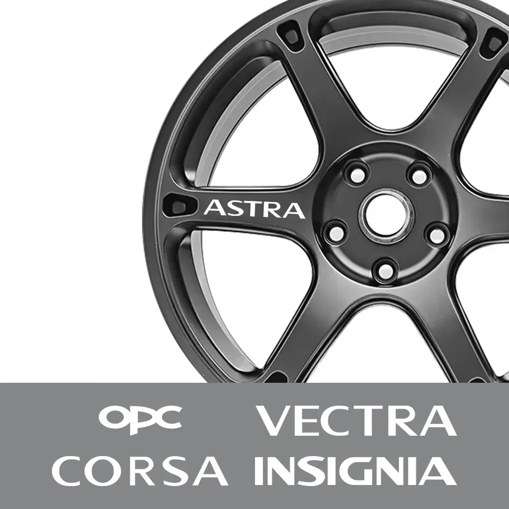 For Opel OPC Insignia Astra Corsa Vectra Mokka Car Wheel Rim Sticker Waterproof Vinyl Film Decal Auto Decoration DIY Accessories