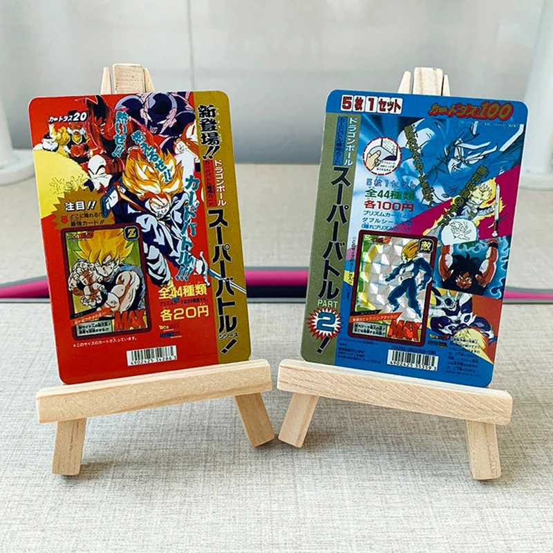 Anime Dragon Ball DIY ACG Frieza Cell Vegeta Yonsei Son Goku Krillin Piccolo Game Refractive Collectible Cards Birthday Toy Gift