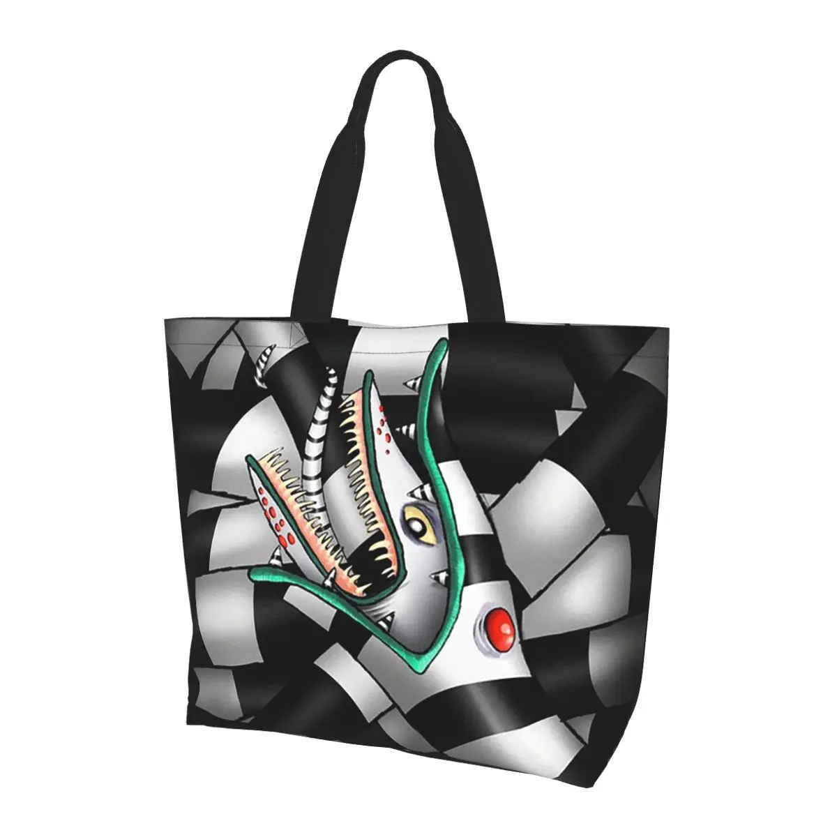 

Self Consuming Sandworm Shopping Tote Bag Canvas Large Capacity Shoulder Bags Shopper Grocery Handbag for Women