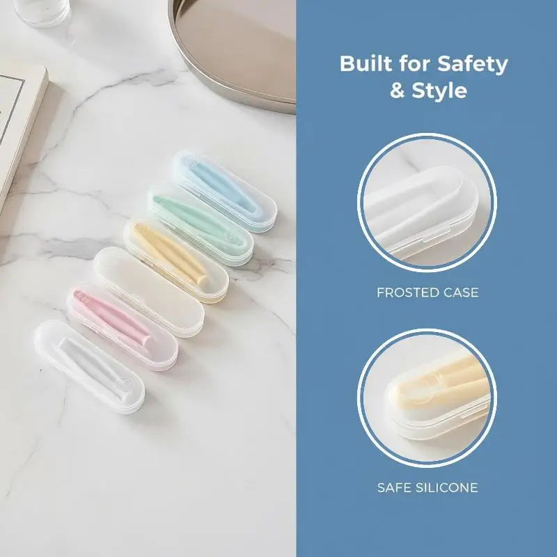 Contact Lens Case Kit Anti-scratch Candy Color Portable with Tweezers Suction Stick for Long Trip