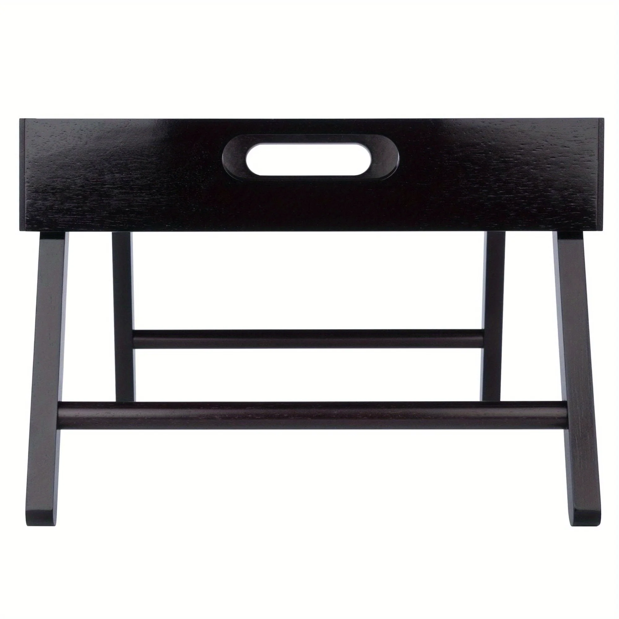 朝食ベッドトレイ、エスプレッソ仕上げ折りたたみ