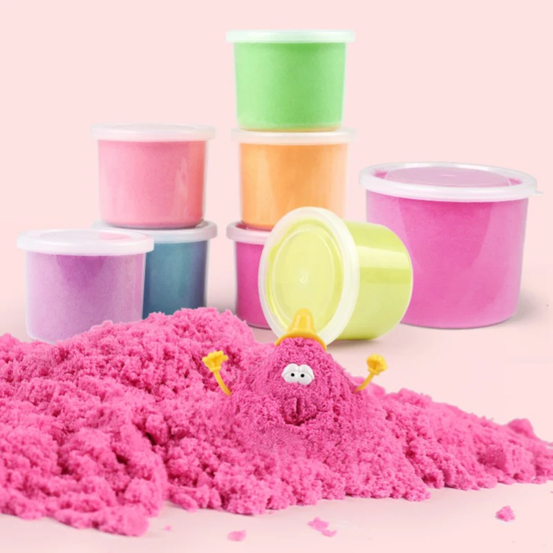 1000g Dynamic Sand Toys Educational Colored Soft Magic Slime Space Sand Supplies Indoor Arena Play Sand Kids Toys Gift