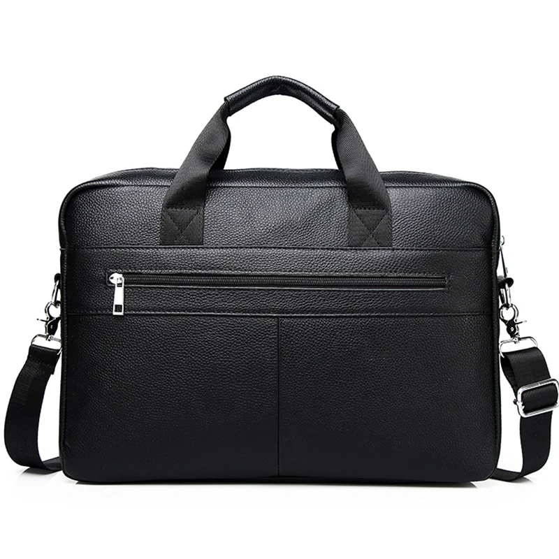 SCHLATUM Genuine Leather Briefcases for Men Luxury Handbags Laptop Briefcase Bags 15.6 Inch Office Bussiness Computer Bag