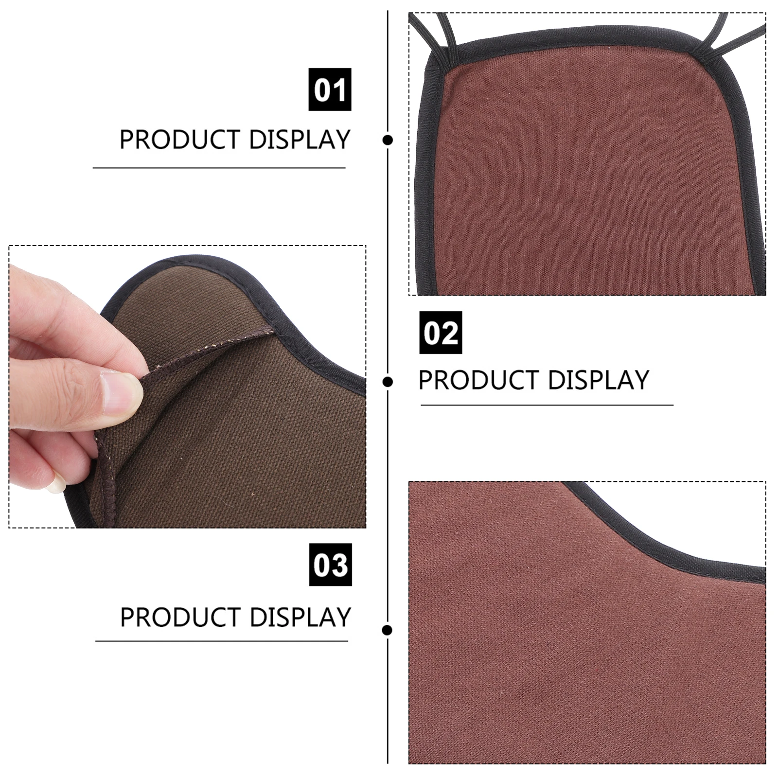 1 قطعة مسند الذقن القطني القابل للتنفس لكمان كامل الحجم وسادة مضادة للانزلاق صديقة للبشرة للاستخدام المريح على المدى الطويل مستلزمات الكمان