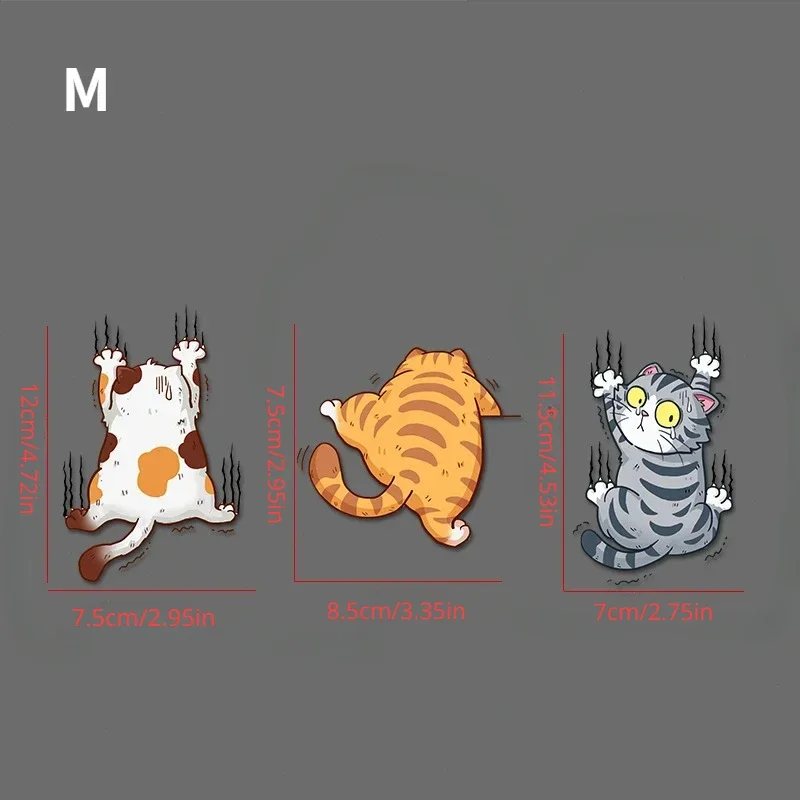 Climbing Cats Animal Styling Stickers Funny Pet Cat Car Sticker Car Body Decoration Auto Decor Accessories Car Accessories