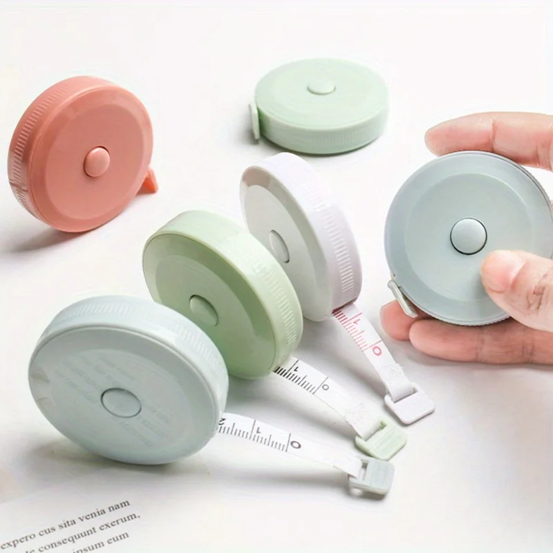 Plastic Tape Measure, Length 59.06 Inches, Cute and Soft Retractable Tape Measure with Automatic Extension Design