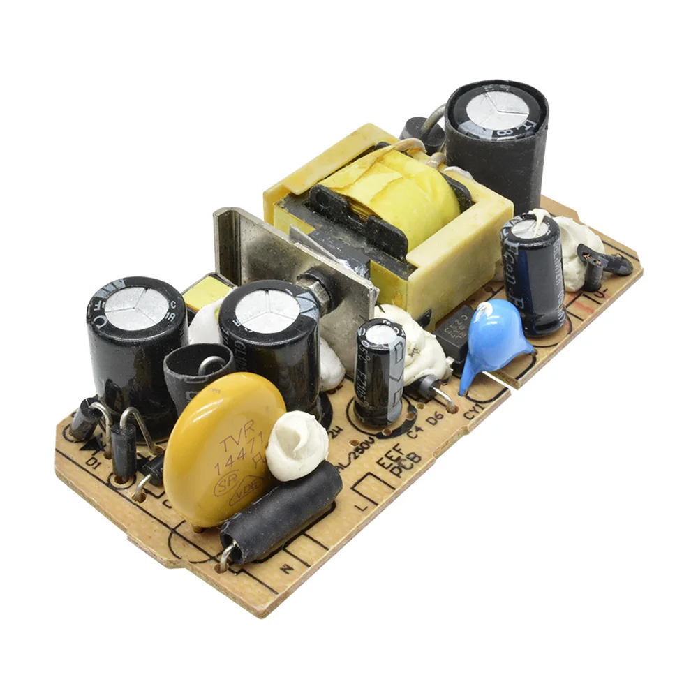 AC-DC 12V 1A Switching Power Supply Module Bare Circuit Board for Replace/Repair Short Circuit Protection