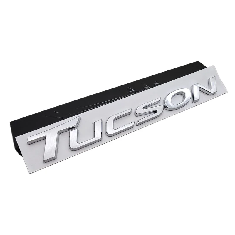 3D ABS SONATA TUCSON Letter Emblem Rear Trunk Badge Sticker For Hyundai Tucson Car Styling Refit Modification Decor Accessories