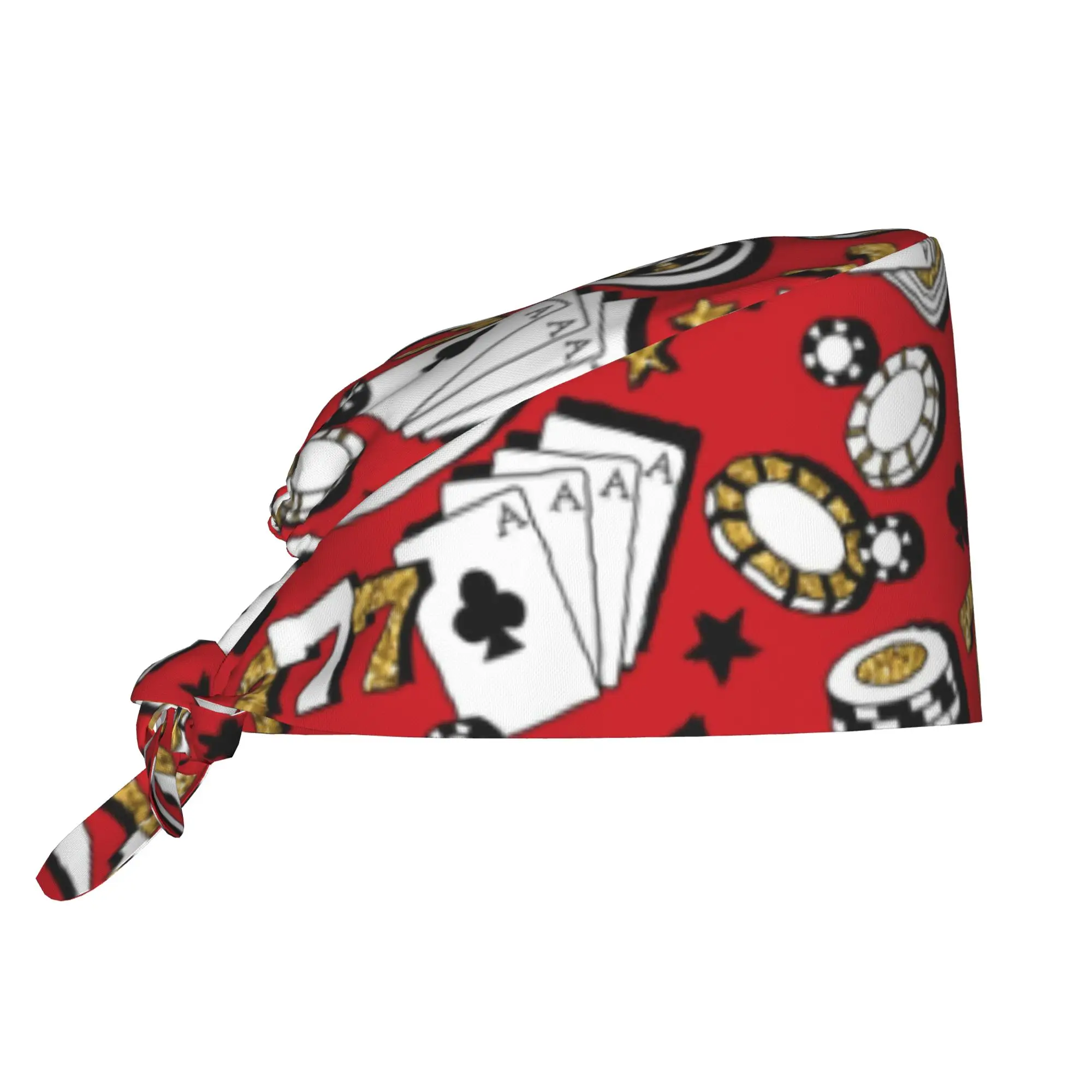 touca-cirurgica-respiravel-com-estampa-de-cartas-de-poker-unissex-para-enfermagem-e-trabalho-com-design-divertido-para-uso-medico-e-cirurgico