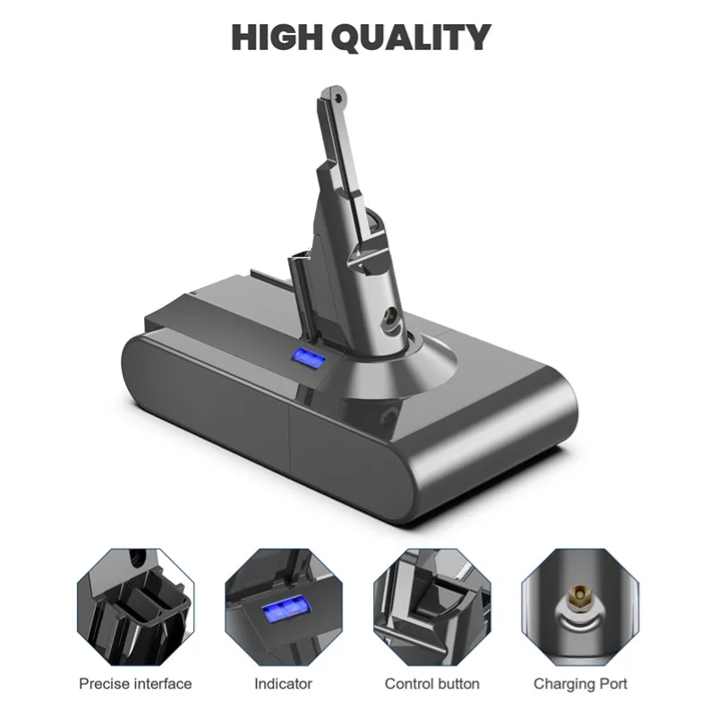 

For Dyson 6Ah/8Ah V6 V7 V8 Rechargeable Bateria SV10 SV11 SV12 DC59 DC62 Vacuum Cleaner Battery DC58 for Sony Battery Cell