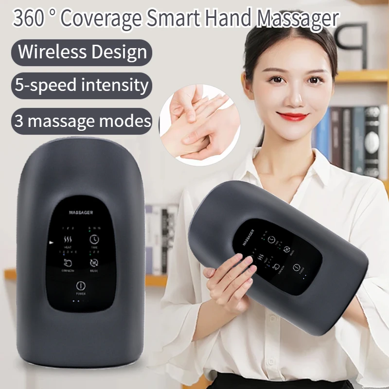 

5-уровневый интеллектуальный массажер, 3-уровневый горячий компресс, для офисных работников, студентов, пожилых людей, помогающих при артрите, расслаблении мышц