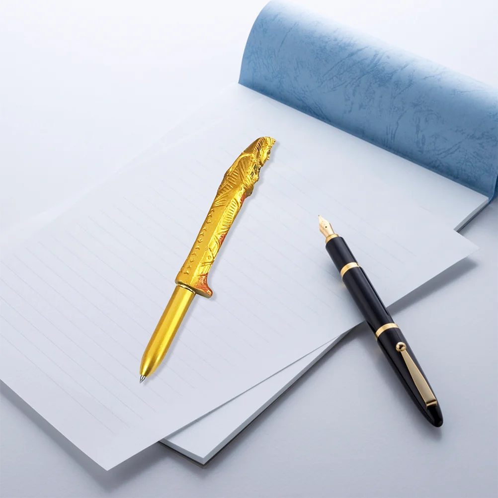 

2 Pcs Pharaoh Ballpoint Pen Student Awards Statuette Advertising Activity Old Art Pens Note Taking